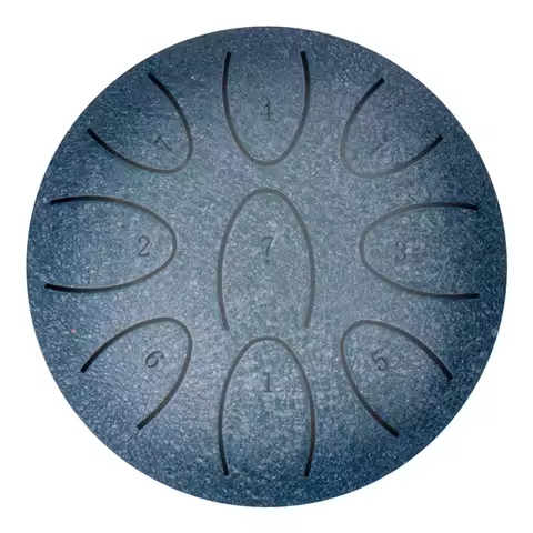 4 Inches Portable Rain Drum 9-Note Ethereal Drum with Drum Mallet Outdoor Chakra Drum for Percussion