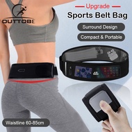 Outtobe Belt Bag Professional Running Waist Bag Slim Belt Fanny Pack Phone Holder Fitness Workout Waist Pouch Bag Pocket Belt Compatible with Phone Under 7.2 Inches sports Waist Bag For Exercise Gym Walking Travel Jogging