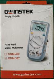 GWInstek 固緯電子~GDM-357 3 1/2掌上型數字電錶
