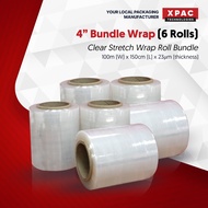 10cm Bundle Wrap - Packet of 6 Rolls | XPAC Technologies - Cling Wrap, Cling Film, Shrink Wrap, Shrink Film, Stretch Fil