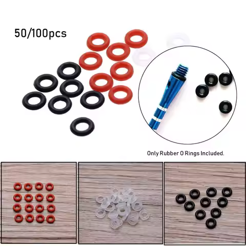 50/100Pcs/Set Hunting Rubber O Ring Gasket Grip Washer Grommets Stems/Flights Darts Arrow Tips Broad