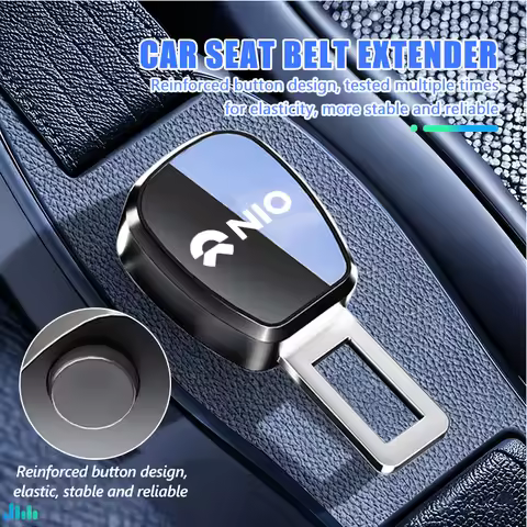 Car Seat Belt Extend Alloy Fastener Safety Strap Buckle Extender Accessories For NIO ET5 ET7 ES6 EC6