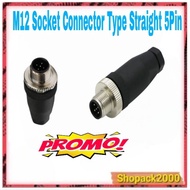 M12 Socket Connector Type Straight 5 pin Male Connector SA36