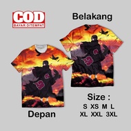 Cool akatsuki Fullprint T-Shirt | AOP villain akatsuki T-shirt Front Back