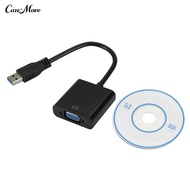 USB 30 to VGA External Graphic Card Video Converter Adapter for Windows 7/8