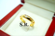 0% 3เดือนS.R. แหวนทองแท้เพชรแท้ ทองน้ำหนัก 3.60 กรัมเพชร 1 เม็ดน้ำหนัก 0.05 กะรัต เพชรน้ำ 100 ขาวสวย