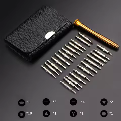Portable 25 In 1 Mini Precision Screwdriver Set Magnetic Head Electronic Torx hand Tools Poket Kit f