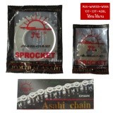 Chain Sprocket Set Sun 420 MSX WAVE125 WAVE110I SUPER-CUP 420-106L 13T-33T BO SHOP