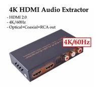 ［實體商店］High Quality 4K/60Hz HDMI Audio Extractor, HDMI轉光纖, HDMI轉同軸, HDMI轉RCA, HDMI to Optical, HDMI t