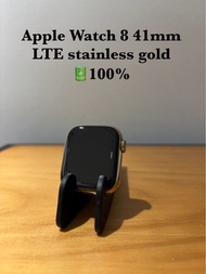 【面交or到付👌 】 Apple Watch 8 41mm LTE 不鏽鋼金🔋99%