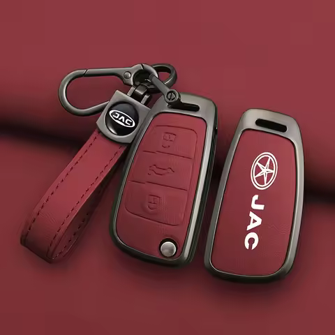 Zinc Alloy Car Key Case Cover Shell Bag For JAC S2 Refine S3 S4 S5 S7 R3 A5 7 T40 S5 X4 R3 SEI 3 201