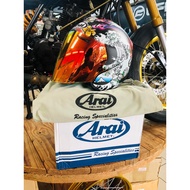 Arai Oriental Flat Black Sticker Tanam Dragon Mount Fuji Koi Fish With Arai Helmet Beg Arai Box