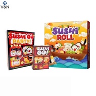 (V&N) 1 Box Fun Card Game Sushi Go Family Gathering Board Game Card Sushi Go Party Card Games Roll C