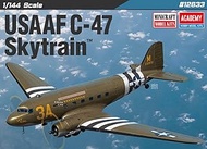 Academy Hobby 1/144 USAAF C-47 Skytrain Scale Model Kit #12633