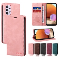 Casing For Samsung Galaxy A12 M12 A22 A32 M32 A52S A52 5G A32 A22 A71 A51 4G With RFID Blocking Leather Wallet Card Holder Magnetic Flip Case Cover