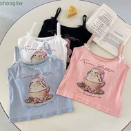 SHOOGMY Sleeveless Top, Gentle  Tank Top, Cute Sweet Causal Rabbit Print Graphic Vest Summer