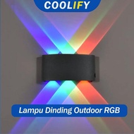 TOPERLE12 12LEDS LAMPU DINDING LED LAMPU WARNA-WARNI OUTDOOR MINIMALIS