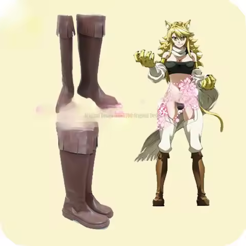 Akame ga Kill! Leone Anime Characters Shoe Cosplay Shoes Boots Party Costume Prop