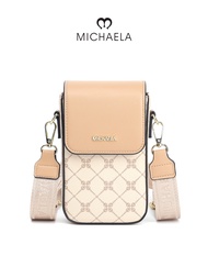 MICHAELA Checkered Elongated Sling Bag 4 Card Slots Stylish Cellphone Crossbody Bag HB5509017 LX