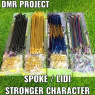 SPOKE/LIDI/RANTING STRONGER BLACK/GOLD/TITANIUM/RAINBOW (157/161/172/180/184X9) EX5/KRISS/Y100/SRL/L