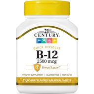 21st CENTURY B-12 (B12) ENERGY SUPPORT 110 TABLETS