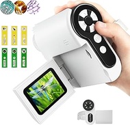 Pocket Microscope for Kids,Dcorn [3-in-1] 1000X Handheld USB Mini Scope with 2" LCD Screen，Portable 