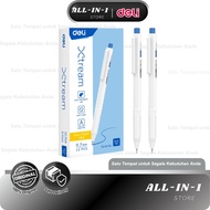 Deli EQ116-BL Xtream Ballpoint Pen 0.7mm Ink Pen Low Viscosity Soft Gripbiru / Pcs