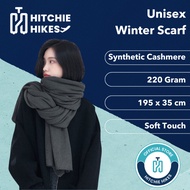 Hitchie A078 Winter Scarf Wool Neck Cashmere Men Women Shawl Autumn Spring Selendang Bahu Sulam Pere