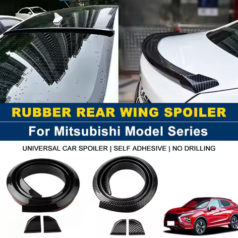 For Mitsubishi Lancer EX Outlander ASX Pajero Eclipse Cross Triton 1.5M Self-Adhesive Rear Spoiler W