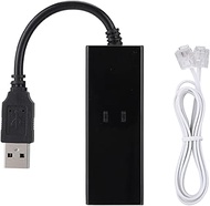 USB 56K External Dial Up Voice Fax Data Modem, V.92 Protocol High Speed Modem, 56Kbps Download 48Kbp