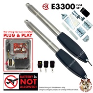 E8 E3300 WA3 A3 ( 2CH 433MHZ ) ( FULL SET )  AUTO GATE DC MOTOR SYSTEM SWING ARM AUTOGATE
