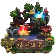 Water Wheel Flowing Water Fountain Craft Resin Gift Ready Stock Decoration Desktop Home Accessories 