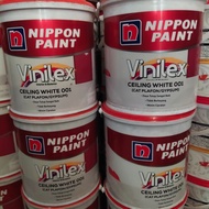Nippon Paint Vinilex Ceiling 001 WHITE PUTIH / Cat Plafon Grc Gypsum Triplek Tembok / GALON (5kg)