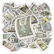 50 PCS Dollars E Stickers Waterproof Stickers – Ideal to Protect and Decorate Laptop Goods, hp, Bicy