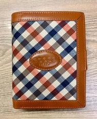 GOOSE ITALY 義大利 精品 鵝牌 Burberry 經典 格紋 手拿包 長夾 皮夾 可自取