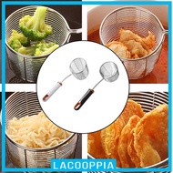 [Lacooppia] Skimmer Ladle Multifunction Cooking Skimmer Cooking Tool Water Draining Ladle for Frying