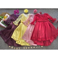 [ 0m - 4y ] Baby Kids Princess Gown (Gown Birthday / Gown Flower Girl ) 763