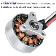 [Initiationdawn] 1Pc 1504 Brushless Motor 7.4V Pan-Tilt Aircraft For 4 Axes Remote Control Airplanes