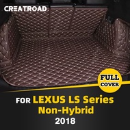 Auto Full Coverage Trunk Mat For LEXUS LS Sedan Non-hybrid 2018 Car Boot Cover Pad Interior Protector Accessories