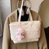 Winter Large-Capacity Lamb Furry Bag Women 2026 New Style Commuter Shoulder Bag Furry Bag Tote Bucke