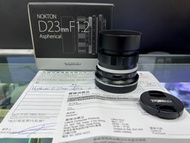 極新淨！Voigtlander Nokton 23mm F1.2 Z Mount 福倫達 有長保 高價收機，收鏡，歡迎查詢，星際城市1樓114號鋪，whatsapp 66899966