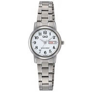 [Citizen Q&amp;Q] Watch Analog Waterproof Date Day Metal Band A207-204 Women White