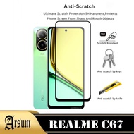 LAYAR Tempered Glass Screen REALME C67 Smartphone Front Screen Protector