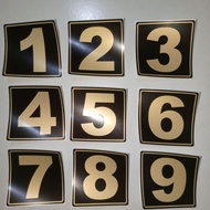 Custom Number Stickers, 5x5/6x6/7x7/8x8/10x10 cm, Vinyl Glossy Waterproof, Room Number, Massage Numb
