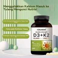 Kapsul Vitamin NatureBell 10000IU D3+K2 Menguatkan Kesihatan Tulang Berganda ME
