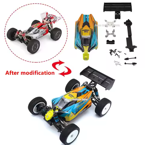1/14 RC Car Body Shell Upgrade Kit - DIY Custom Modified Spare Parts for WLtoys 144001 144010 Buggy 