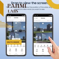 HP Gfd-6 gr-8 fx-23 EYESEC CCTV Outdoor WiFi 8MP Dual Lens Waterproof IP Camera 360 PTZ Remote Phone