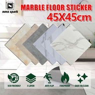 45X45CM Vinyl tiles Flooring self adhesive Marble Floor Stickers waterproof bathroom for flooring