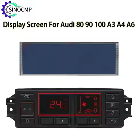 Dashboard LCD Display Screen for Audi 80 90 100 A3 A4 A6 Car A/C Heater Climate Control Unit Repair