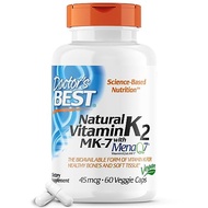 Doctor's Best Natural Vitamin K2 MK-7 with MenaQ7 White No Flavor, 60 Count